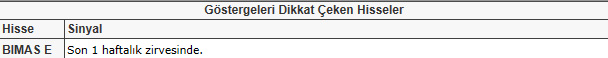 Dikkat çeken hisseler