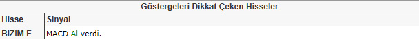 Dikkat çeken hisseler