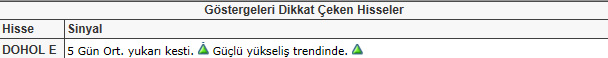 Dikkat çeken hisseler