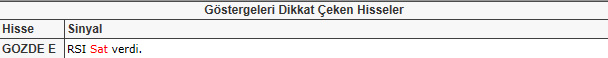 Dikkat çeken hisseler