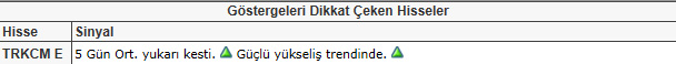 Dikkat çeken hisseler