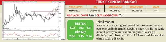 22 hisselik teknik analiz