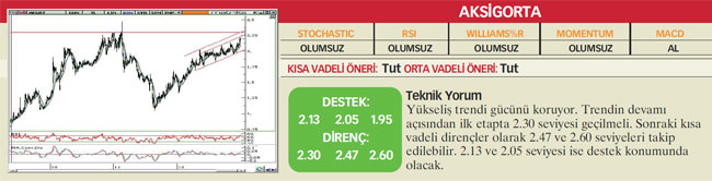 22 hisselik teknik analiz