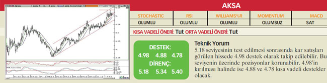 22 hisselik teknik analiz