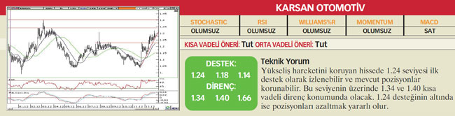 22 hisselik teknik analiz