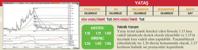 22 hisselik teknik analiz