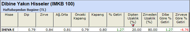 Dibine yakın hisseler 25-01-2013