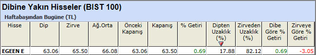 Dibine yakın hisseler 12-04-2013