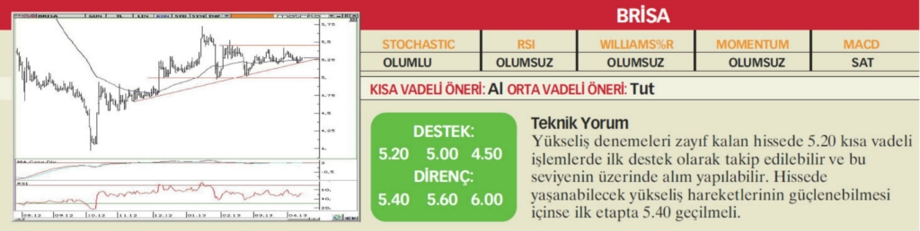 17 hisselik teknik analiz