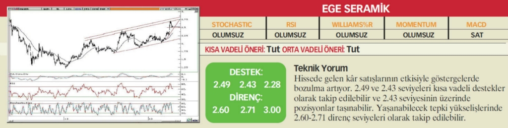 17 hisselik teknik analiz