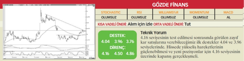 17 hisselik teknik analiz