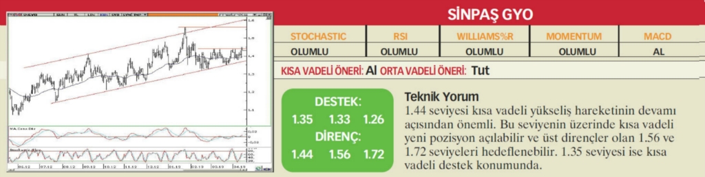 17 hisselik teknik analiz