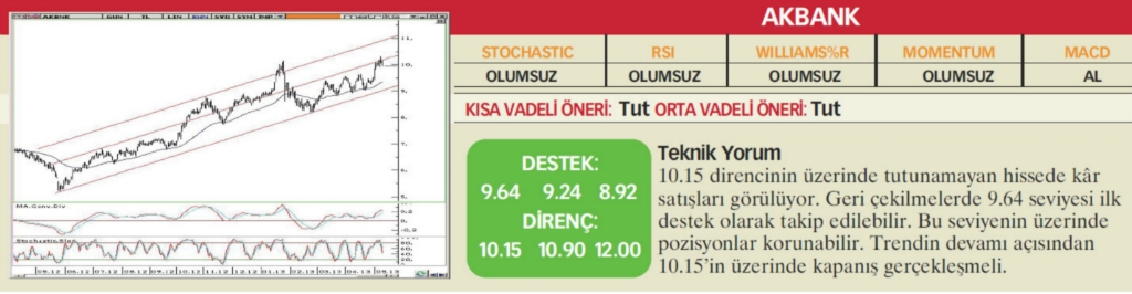 17 hisselik teknik analiz