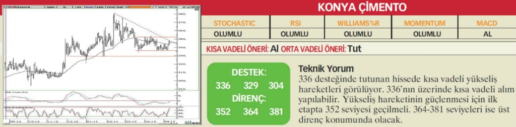 17 hisselik teknik analiz