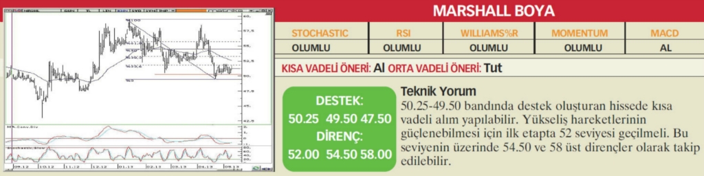 17 hisselik teknik analiz