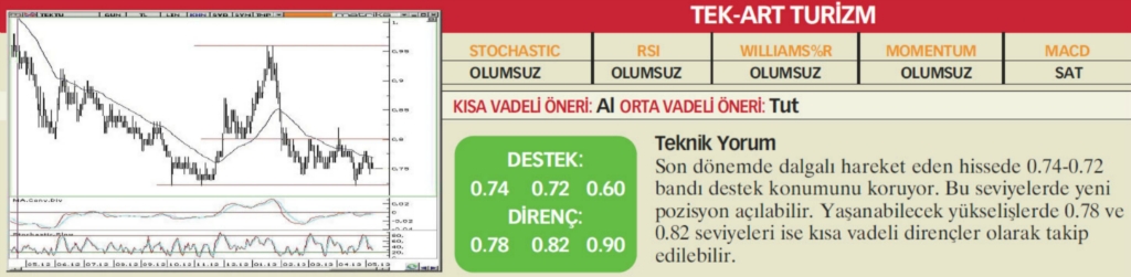 17 hisselik teknik analiz