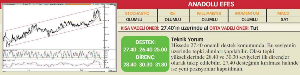 22 hisselik teknik analiz