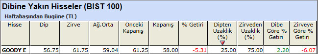 Dibine yakın hisseler 24-05-2013
