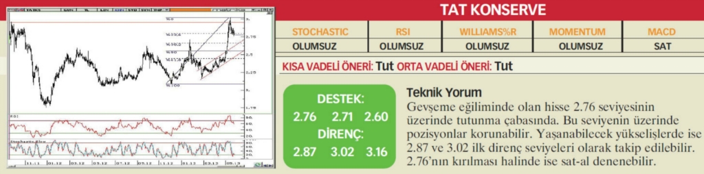 22 hisselik teknik analiz