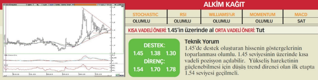 22 hisselik teknik analiz