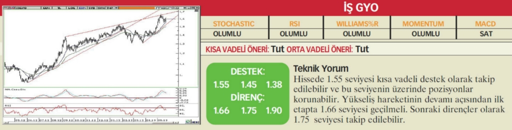 22 hisselik teknik analiz