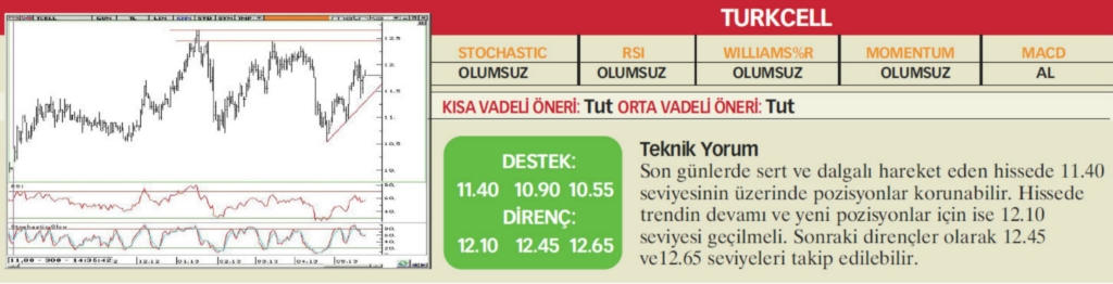 22 hisselik teknik analiz
