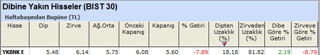 Dibine yakın hisseler 03-06-2013