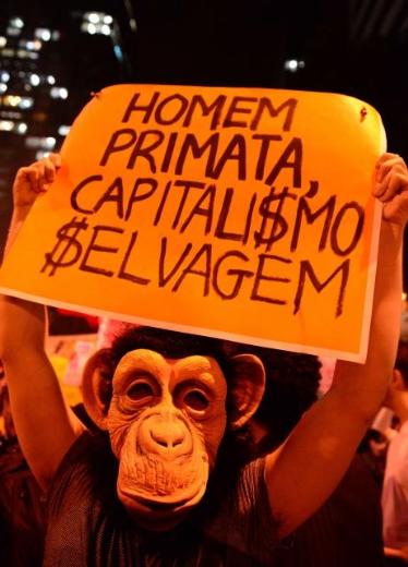 Brezilya'daki eylemden Türkiye'ye destek