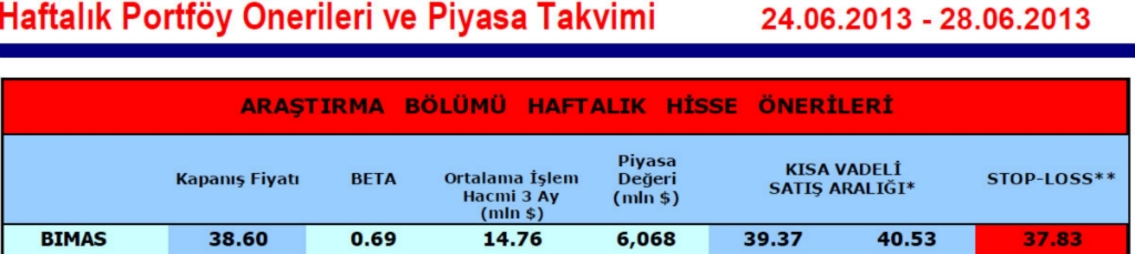 15 hisselik portföy önerisi