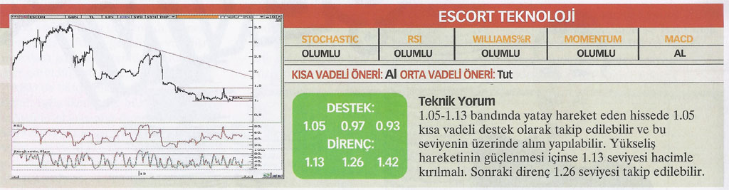 17 hisse için teknik analiz