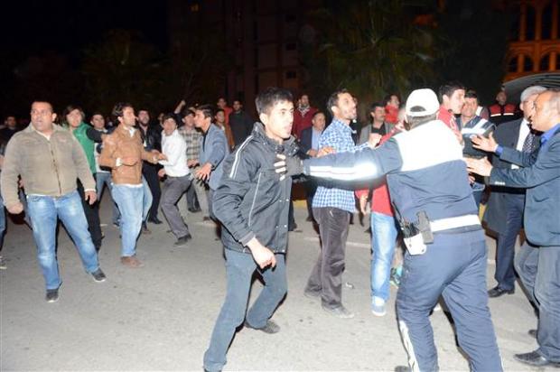 Antalya'da gergin anlar
