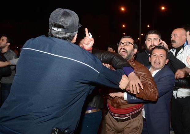 Antalya'da gergin anlar
