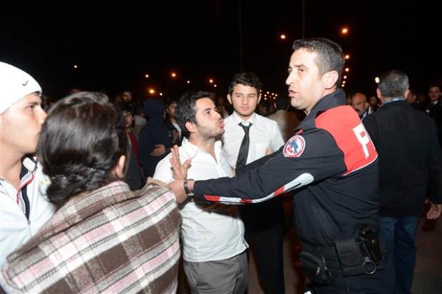 Antalya'da gergin anlar
