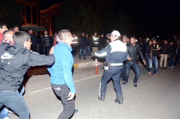 Antalya'da gergin anlar
