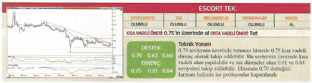 23 hisse için teknik analiz