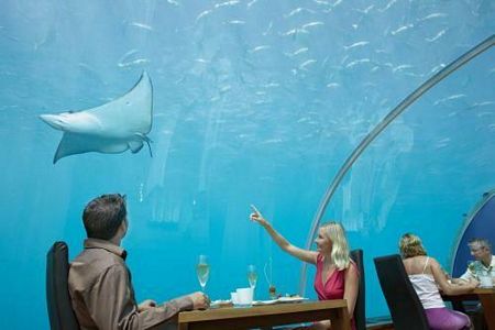 Dünyanın ilk sualtı cam restoranı

