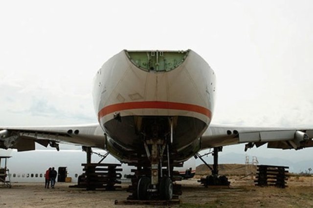 Boeing 747'den ev yaptı!
