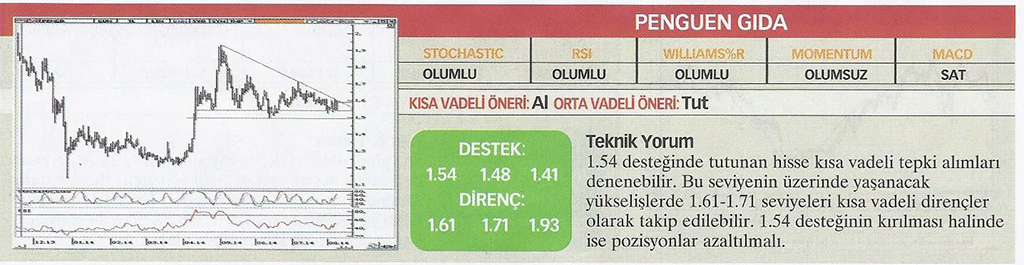 22 hisse için teknik analiz
