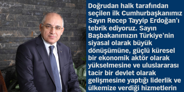 İş dünyasından Erdoğan'a tebrik yağdı!
