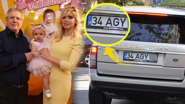 Aziz Yıldırım'dan eşine özel plaka
