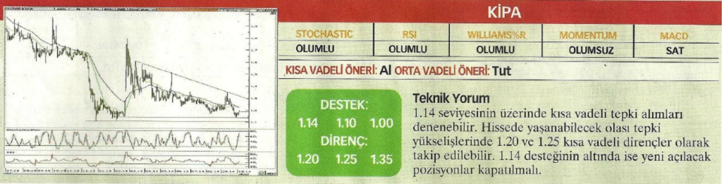 17 hisselik teknik analiz