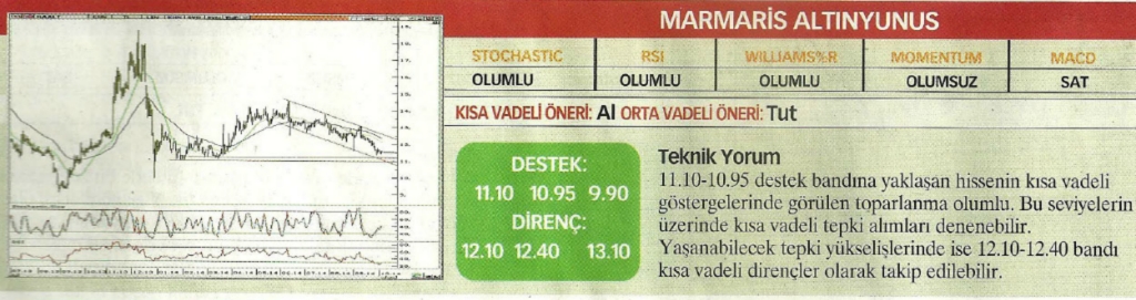 17 hisselik teknik analiz