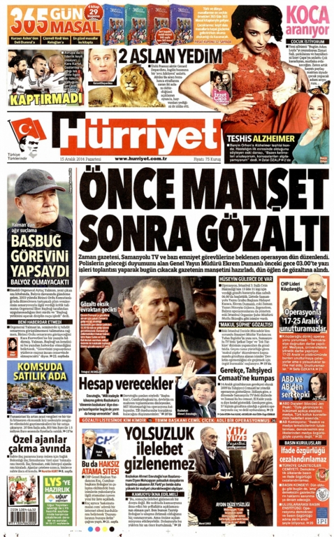 Hangi gazete operasyon için ne dedi?