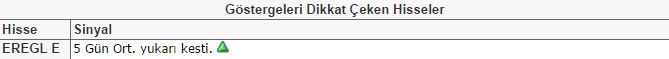 Dikkat çeken hisseler