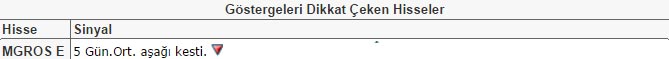 Dikkat çeken hisseler