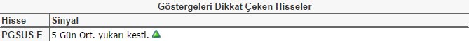 Dikkat çeken hisseler