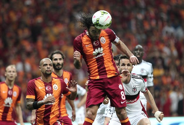 Galatasaray-Beşiktaş derbisinden müthiş kareler