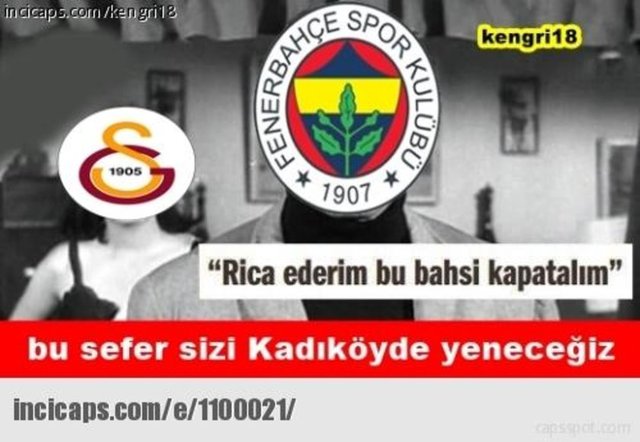 Derbi capsleri sosyal medyayı salladı
