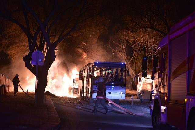 Ankara'daki saldırıdan ilk görüntüler