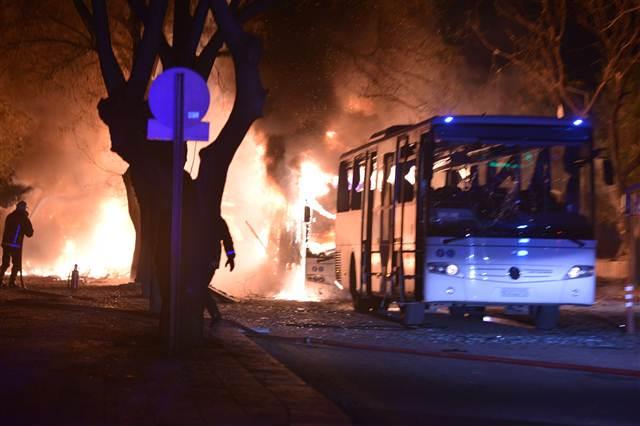 Ankara'daki saldırıdan ilk görüntüler